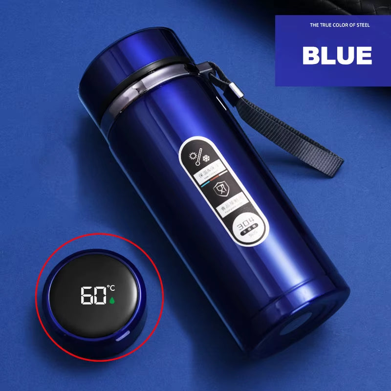 500Ml-1Liter Stainless Steel Thermos Bottle with LED Temperature Display Sus304 Tea Water Bottle Vacuum Flask Portable Cups