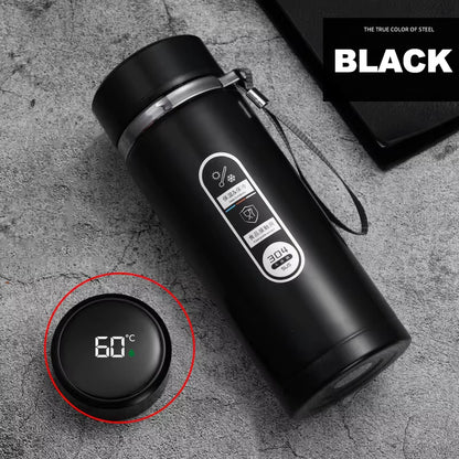 500Ml-1Liter Stainless Steel Thermos Bottle with LED Temperature Display Sus304 Tea Water Bottle Vacuum Flask Portable Cups