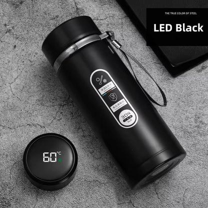 500Ml-1Liter Stainless Steel Thermos Bottle with LED Temperature Display Sus304 Tea Water Bottle Vacuum Flask Portable Cups